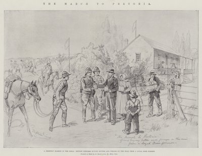 The March to Pretoria by Melton Prior